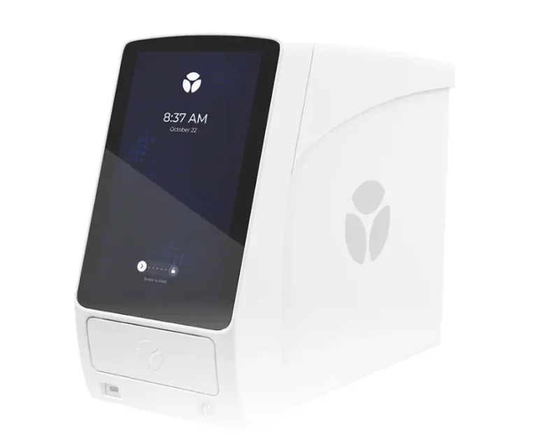 Olink device with touchscreen display